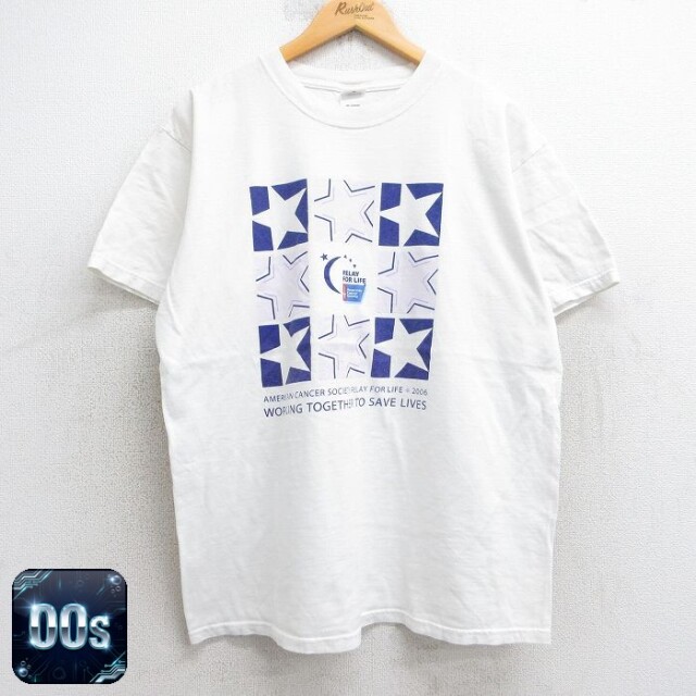 00s 半袖Tシャツ 星 ホワイト XL | 古着