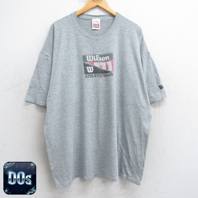 ウィルソン 00s 半袖Tシャツ ビッグロゴ グレー XL | 古着