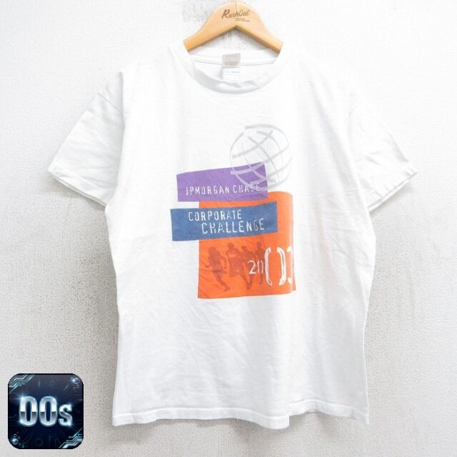 【50%OFF】フルーツオブザルーム 00s 半袖Tシャツ マラソン企業広告 ホワイト M | 古着