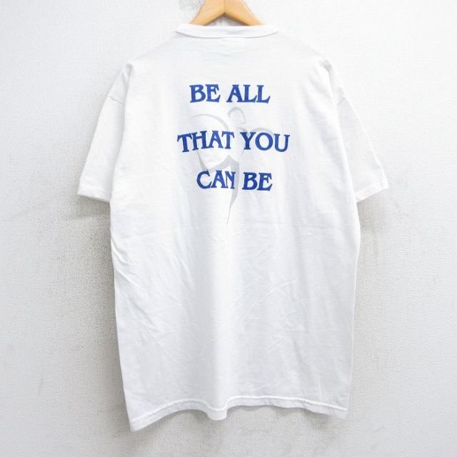 ラッセル 00s 半袖Tシャツ キャロルダンスチーム ホワイト XL | 古着