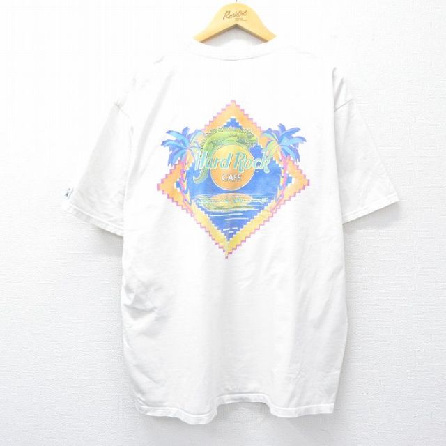 ハードロックカフェ 90s 半袖Tシャツ セントトーマス ホワイト XL | 古着