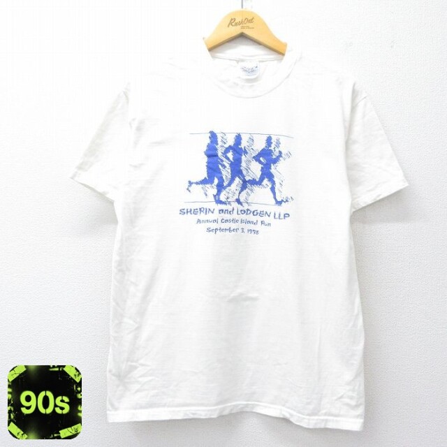 ヘインズ 90s 半袖Tシャツ マラソン ホワイト M | 古着