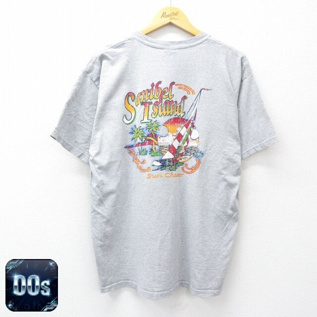 00s 半袖Tシャツ ヨット グレー L | 古着