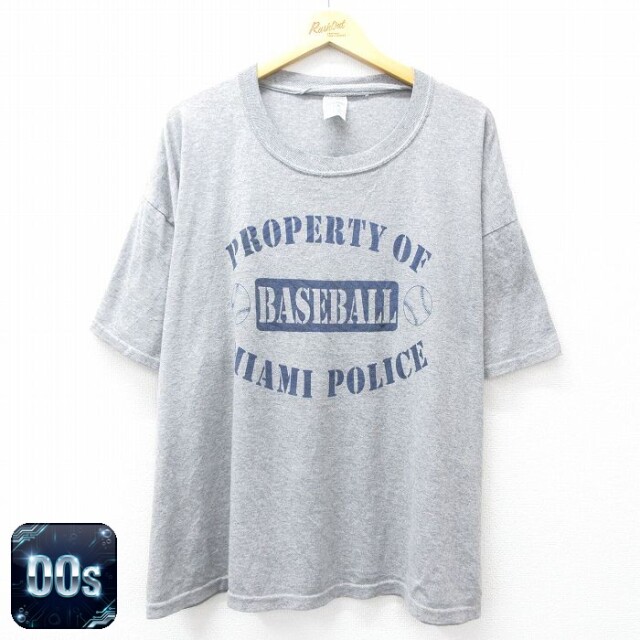 00s 半袖Tシャツ マイアミポリス グレー XL | 古着