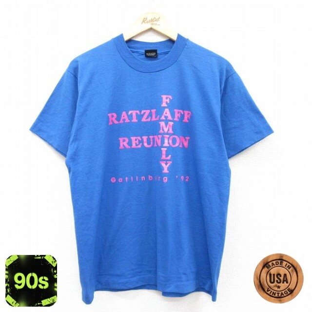 【50%OFF】スクリーンスターズ 90s 半袖Tシャツ RATZLAFF ブルー L | 古着