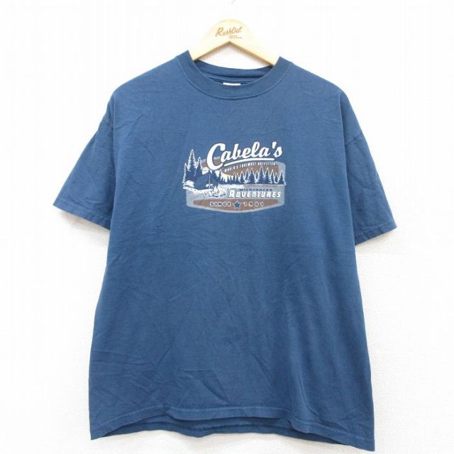 【50%OFF】カベラス 00s 半袖Tシャツ ネイビー L | 古着