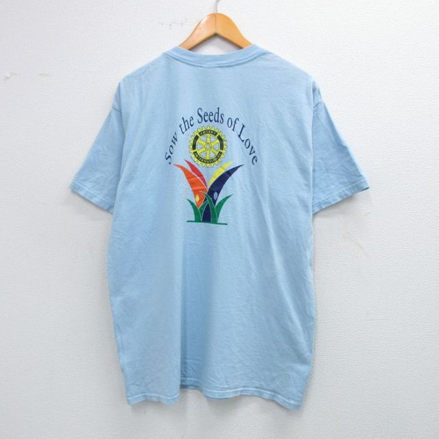 00s 半袖Tシャツ FREDONIA ROTARY ライトブルー L | 古着