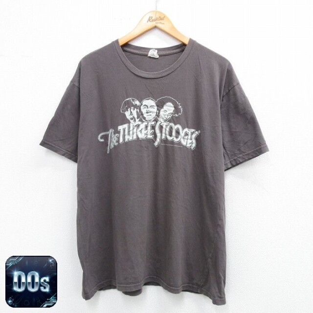 00s 半袖Tシャツ スリーストゥージス グレー XL | 古着