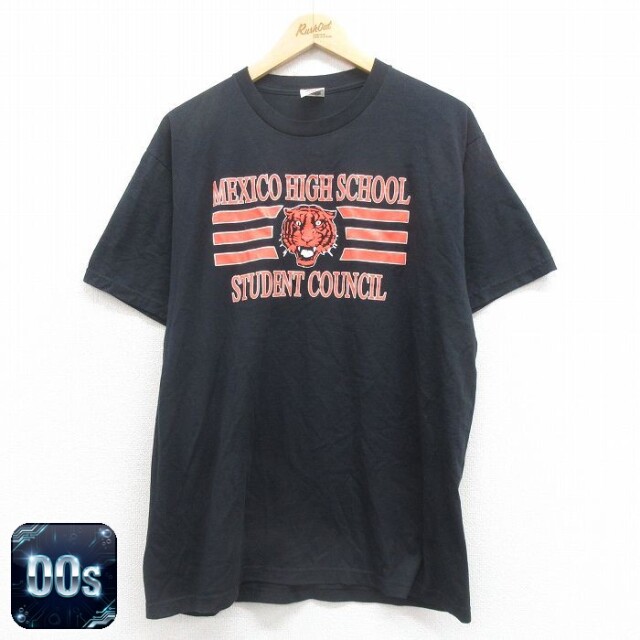 フルーツオブザルーム 00s 半袖Tシャツ トラ ブラック L | 古着