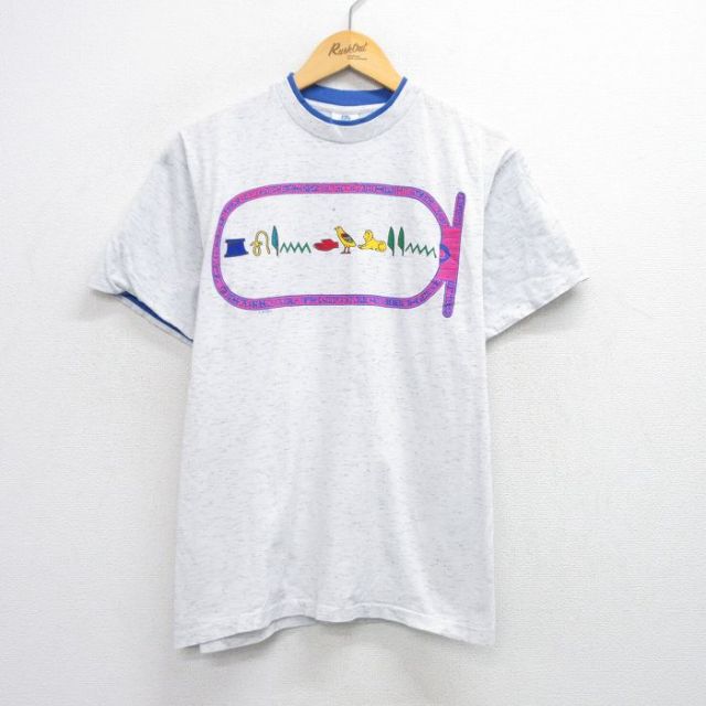 90s 半袖Tシャツ カルトゥーシュ ホワイト M | 古着