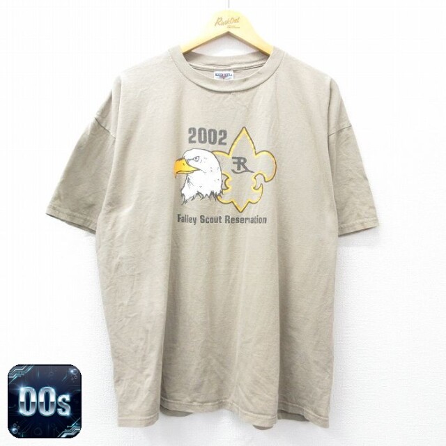 ジャージーズ 00s 半袖Tシャツ 鳥 ベージュ XL | 古着
