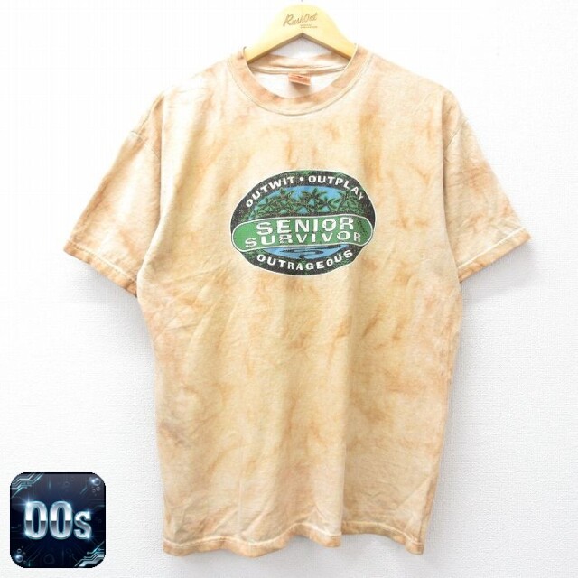 00s 半袖Tシャツ タイダイ カーキ L | 古着
