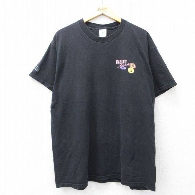 00s 半袖Tシャツ カジノ ブラック XL | 古着