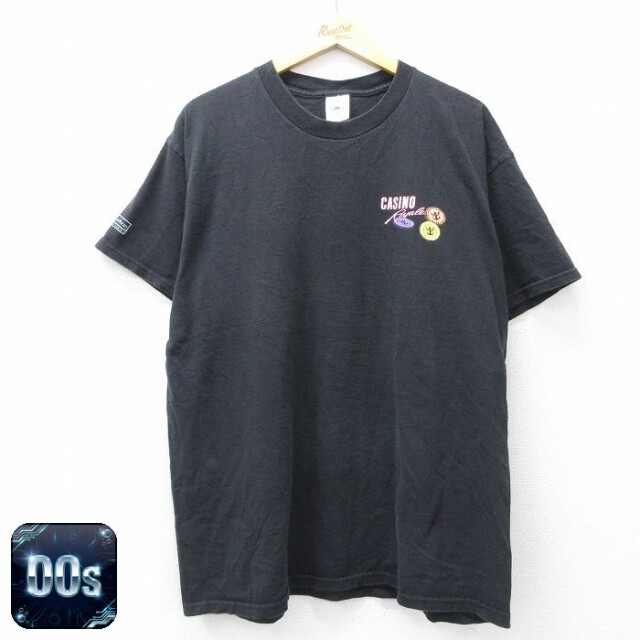 00s 半袖Tシャツ カジノ ブラック XL | 古着