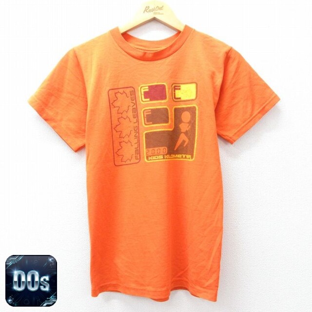 フルーツオブザルーム 00s 半袖Tシャツ KIDS KILOMETER FL オレンジ S | 古着