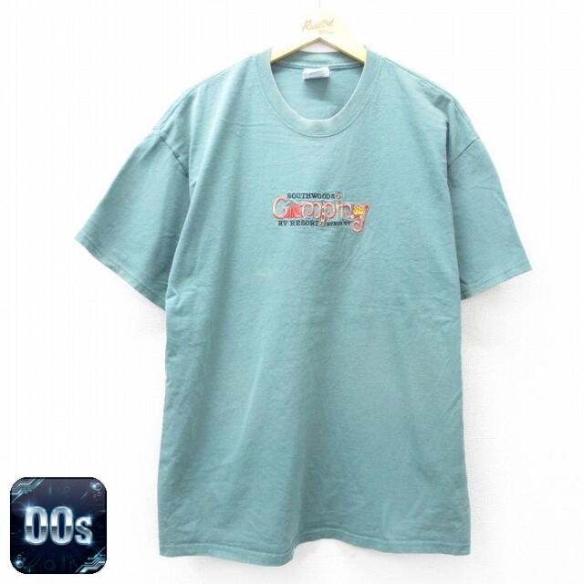 00s 半袖Tシャツ Camping グリーン XL | 古着
