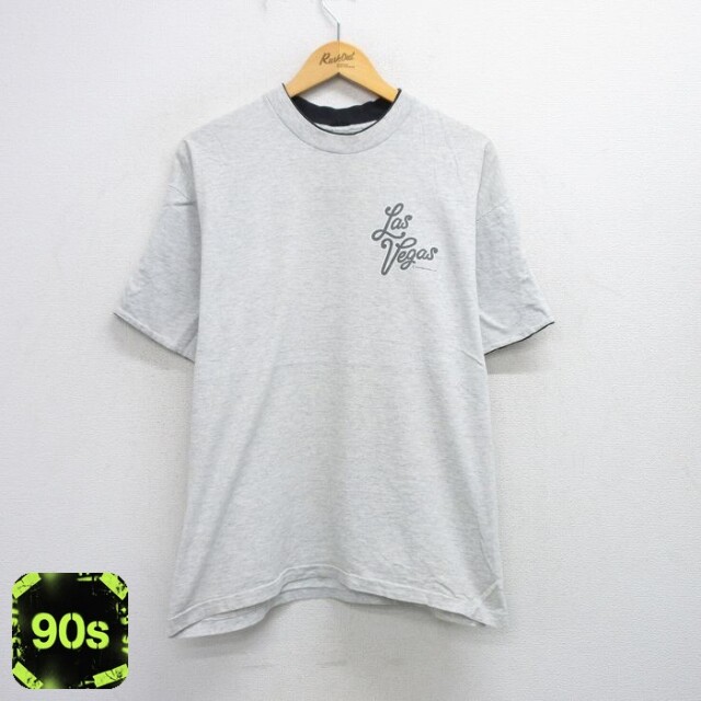 90s 半袖Tシャツ ラスベガス グレー XL | 古着