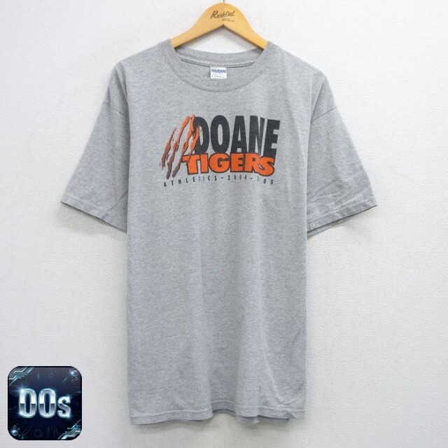00s 半袖Tシャツ DOANE TIGERSプリント グレー XL | 古着