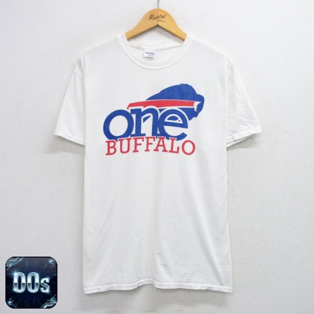 【50%OFF】00s 半袖Tシャツ バッファロービルズプリント ホワイト L | 古着