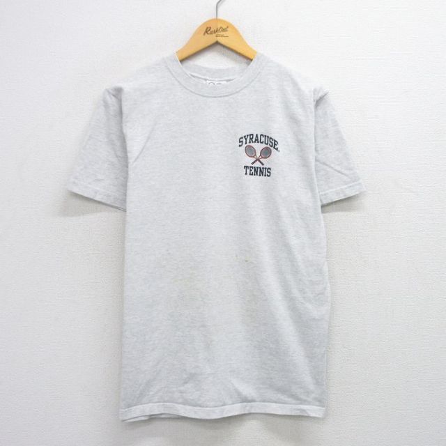 90s 半袖Tシャツ シラキューステニス グレー M | 古着
