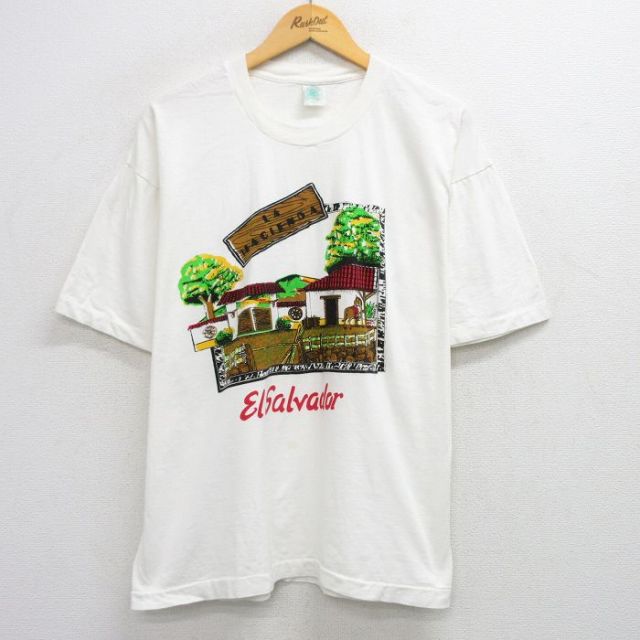 90s 半袖Tシャツ エルサルバドル ホワイト XL | 古着