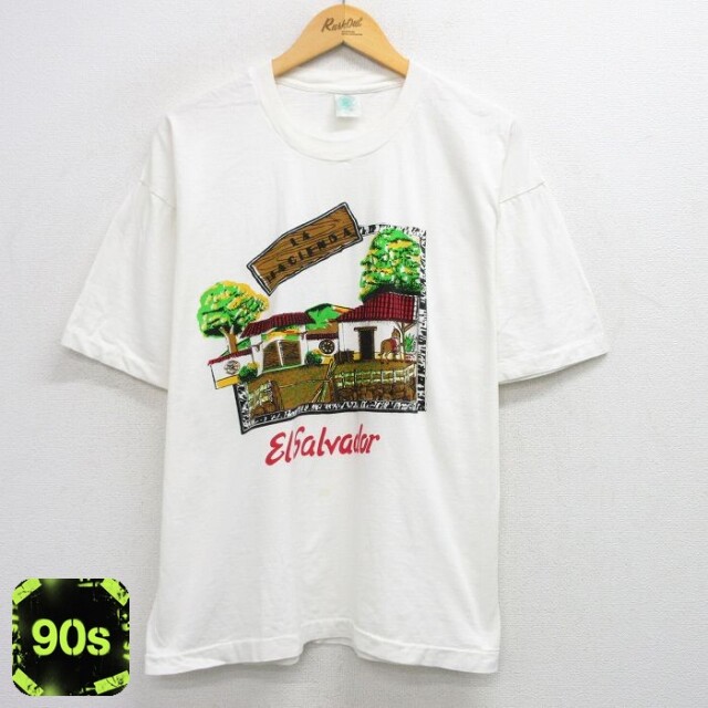 90s 半袖Tシャツ エルサルバドル ホワイト XL | 古着