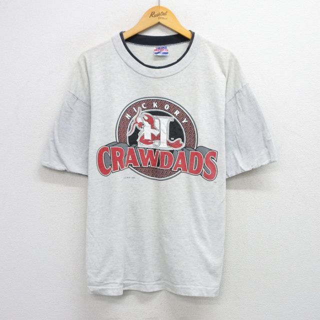 90s 半袖Tシャツ ヒッコリークロウダッズ グレー XL | 古着