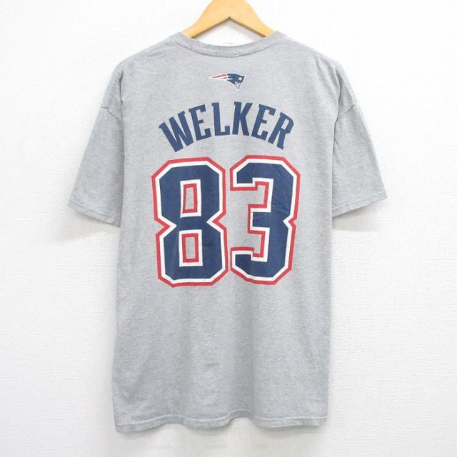 00s 半袖Tシャツ NFLニューイングランドペイトリオッツプリント グレー XL | 古着