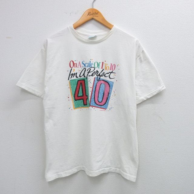 90s 半袖Tシャツ Perfect ホワイト L | 古着
