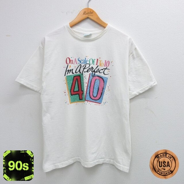 90s 半袖Tシャツ Perfect ホワイト L | 古着