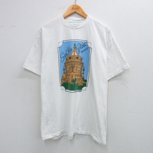 00s 半袖Tシャツ サンルイスポトシ ホワイト XL | 古着