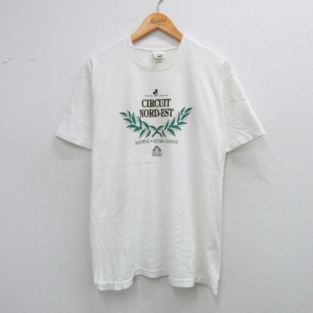 フルーツオブザルーム 90s 半袖Tシャツ CIRCUIT ホワイト L | 古着
