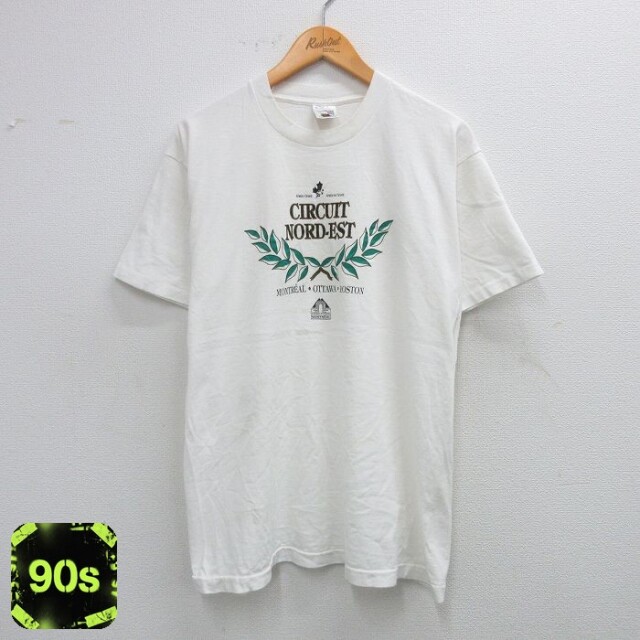 フルーツオブザルーム 90s 半袖Tシャツ CIRCUIT ホワイト L | 古着