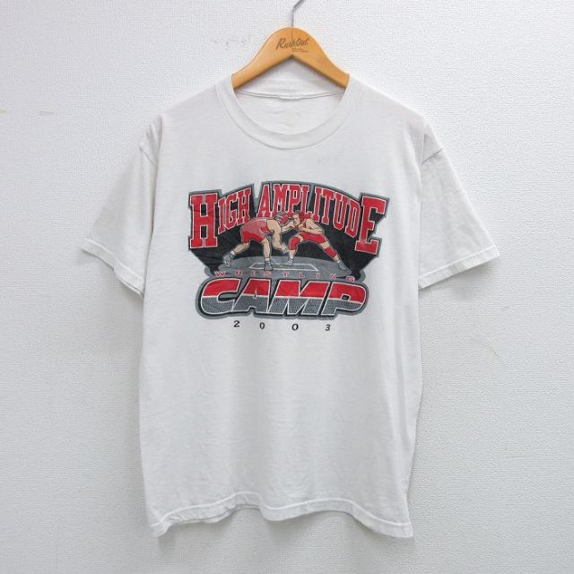 00s 半袖Tシャツ レスリング ホワイト L | 古着