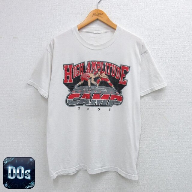 00s 半袖Tシャツ レスリング ホワイト L | 古着