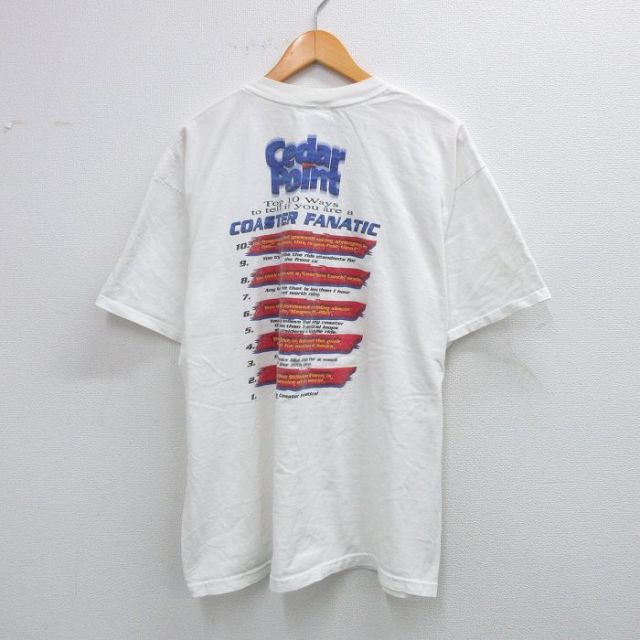 00s 半袖Tシャツ Cedar Point ホワイト XL | 古着