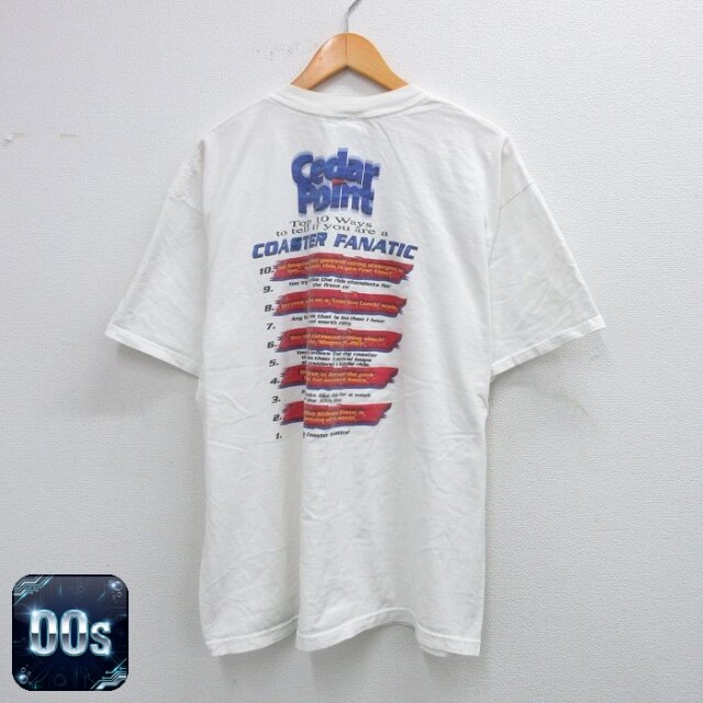 00s 半袖Tシャツ Cedar Point ホワイト XL | 古着