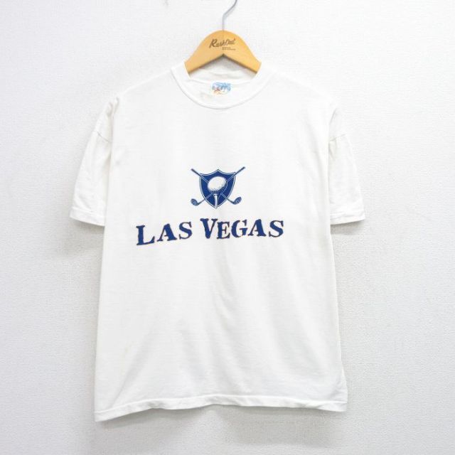 ゴルフ ラスベガス 90s 半袖Tシャツ ホワイト L | 古着