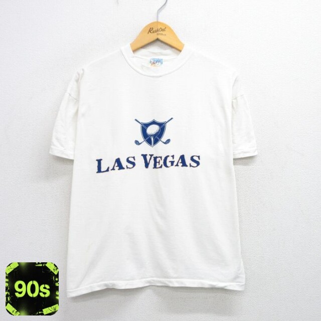 ゴルフ ラスベガス 90s 半袖Tシャツ ホワイト L | 古着