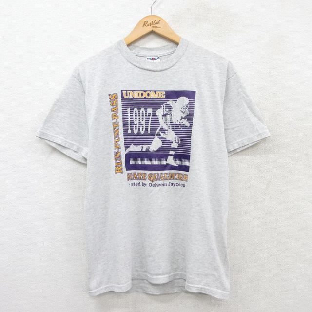 ジャージーズ 90s 半袖Tシャツ アメフト グレー M | 古着