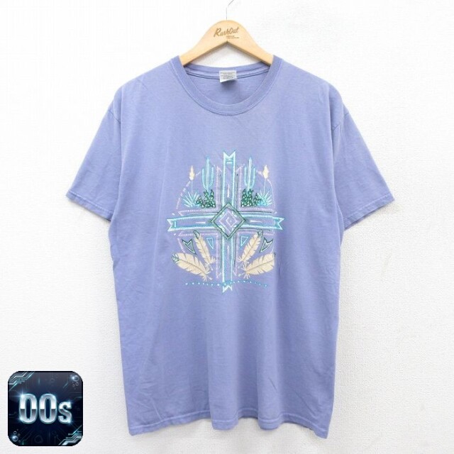 00s 半袖Tシャツ サボテン パープル L | 古着