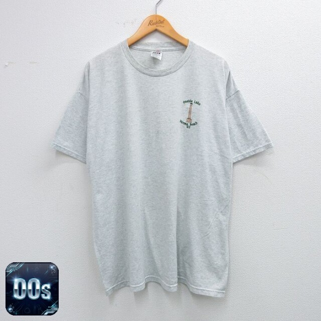 フルーツオブザルーム 00s 半袖Tシャツ 灯台 グレー XL | 古着