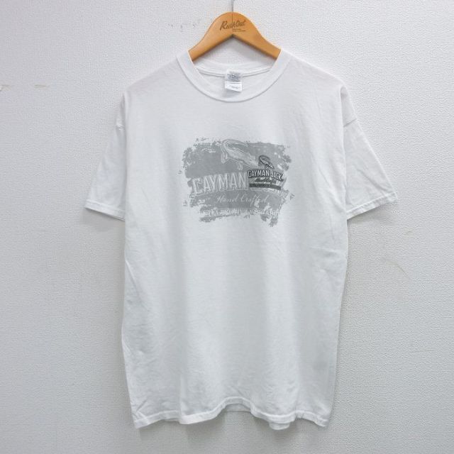 00s 半袖Tシャツ CAYMAN JACK ホワイト L | 古着