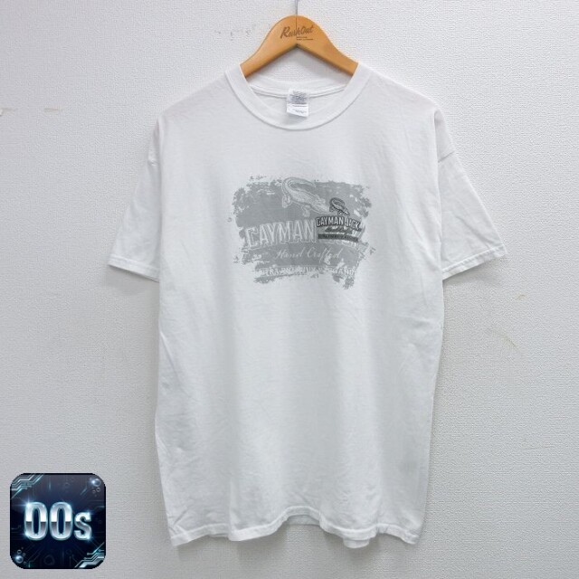00s 半袖Tシャツ CAYMAN JACK ホワイト L | 古着
