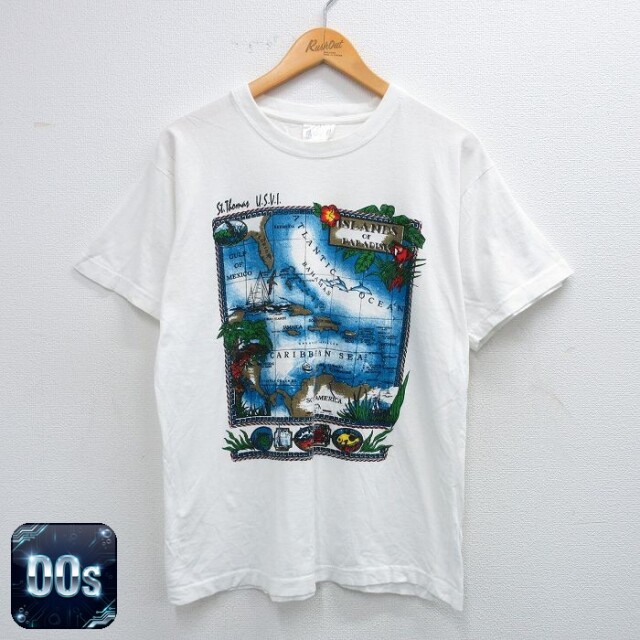 00s 半袖Tシャツ CARIBEAN SEA ホワイト L | 古着