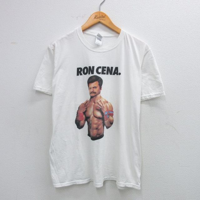 00s 半袖Tシャツ RON CENA ホワイト L | 古着