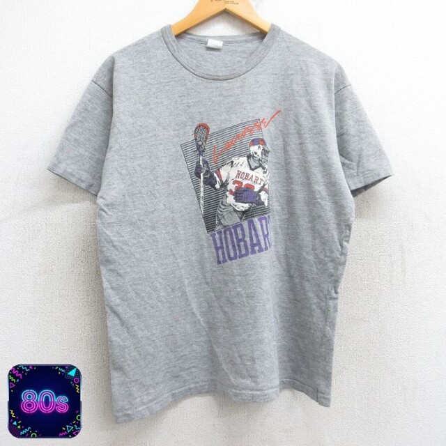 80s 半袖Tシャツ ホバートラクロス グレー L | 古着