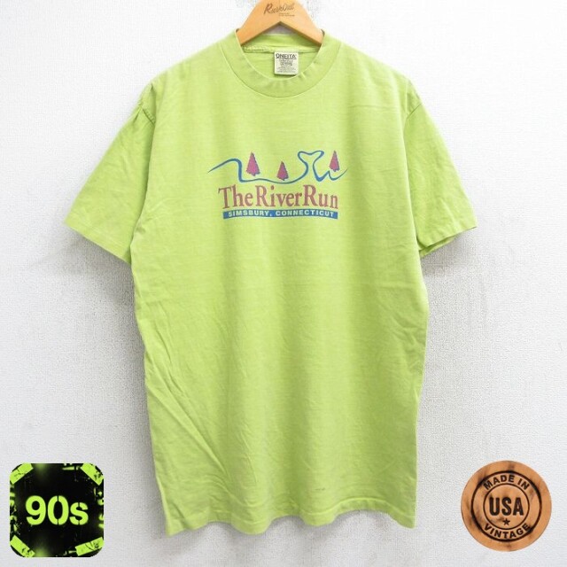 【50%OFF】オニータ 90s 半袖Tシャツ River マラソン イエロー L | 古着