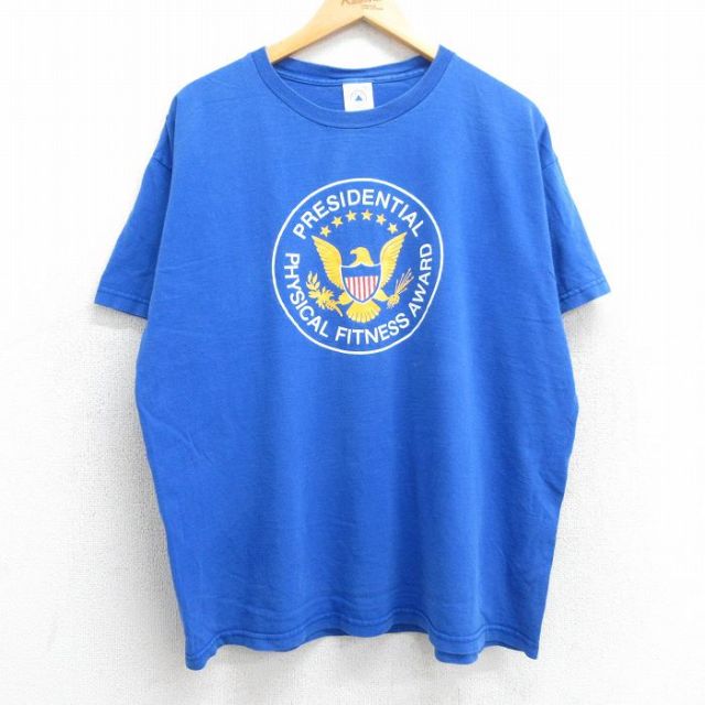 00s 半袖Tシャツ 鳥 ブルー XL | 古着