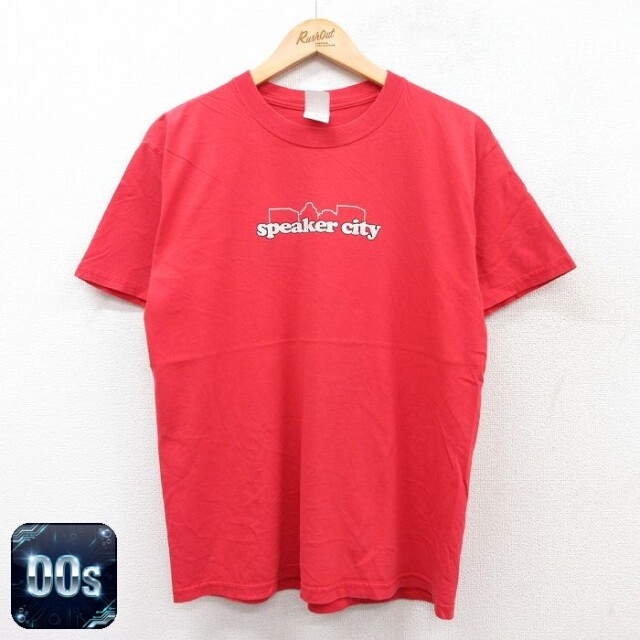 00s 半袖Tシャツ speaker city レッド L | 古着